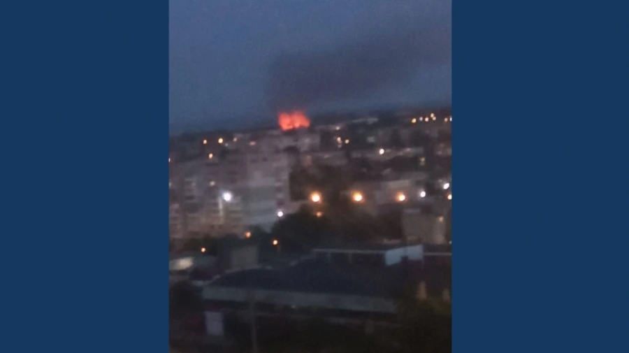 Explosion heard and fire breaks out in occupied Berdiansk
