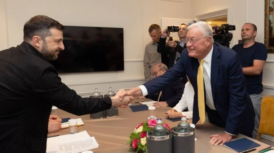 Zelenskyy and Trump's envoy Kellogg discuss sanctions, weapons and air defence in Rome