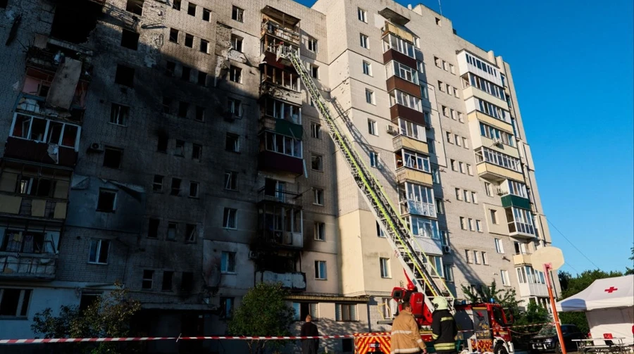 Russian drone strikes residential building in Cherkasy Oblast: three injured