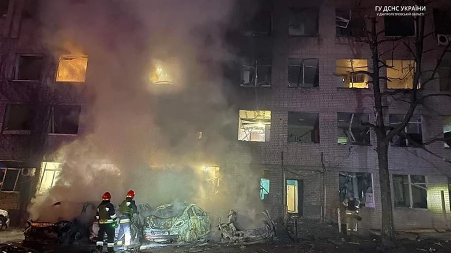 Shahed UAV hits a residential building in Dnipro – photo