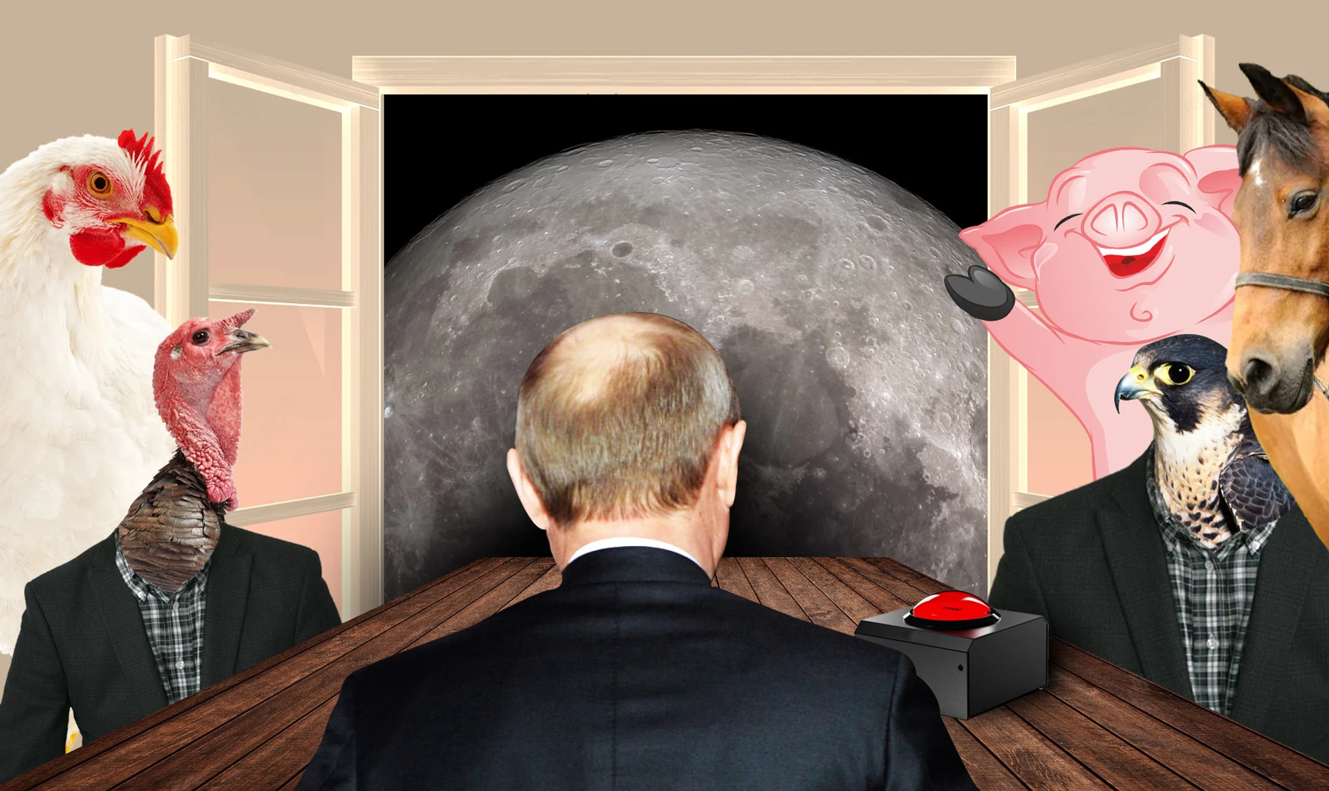 Колхоз животных. Как Путин общался с соколом и индейками, пока его армия бежала из Изюма и Херсона