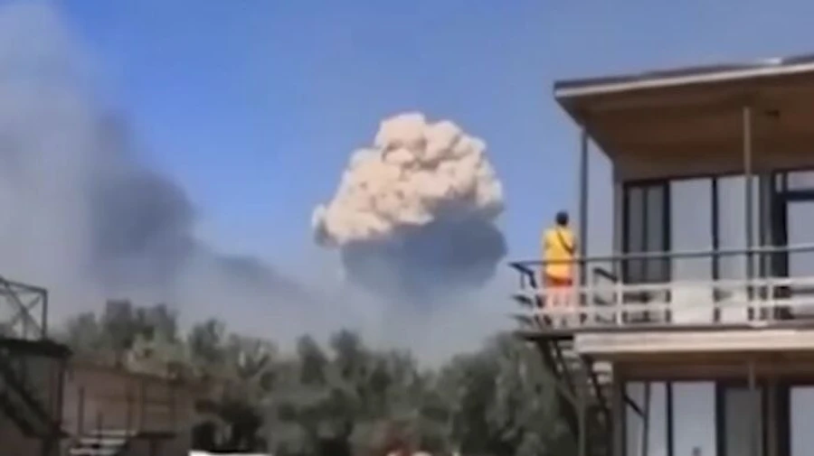 A state of emergency was introduced in Novofedorivka after explosions in Crimea