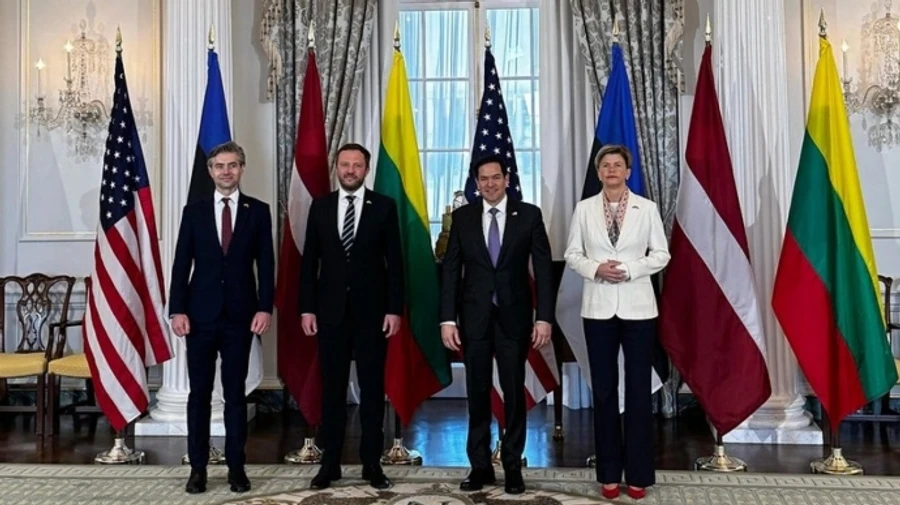 Baltic foreign ministers explain importance of supporting Ukraine at first meeting with US secretary of state