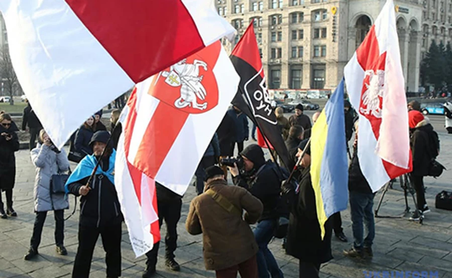 У Києві проходить акція проти інтеграції Білорусі й РФ