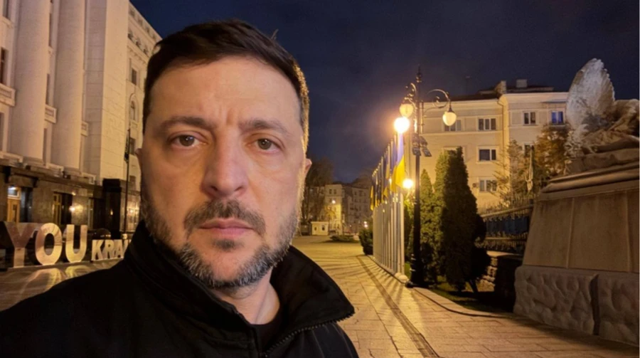 Zelenskyy in his evening address on 2 November. Photo: President's Office