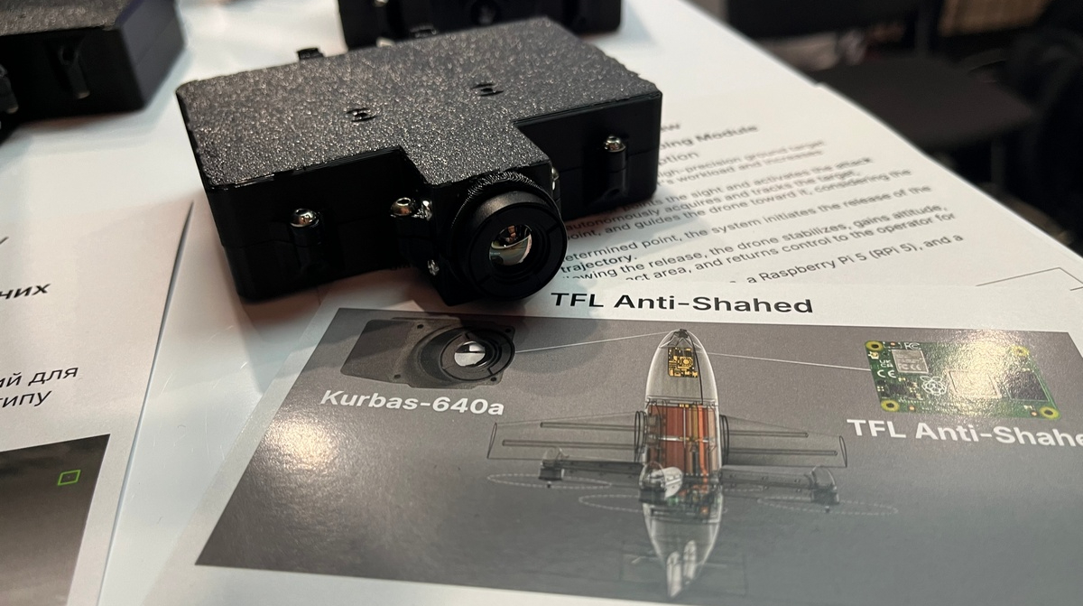 Ukrainian companies unveil camera with auto-targeting module against Shahed attack drones