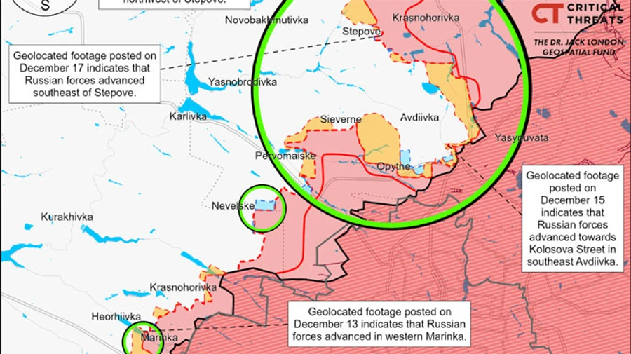 Russians advance near Stepove, Ukrainian forces push east of Nevelske – ISW