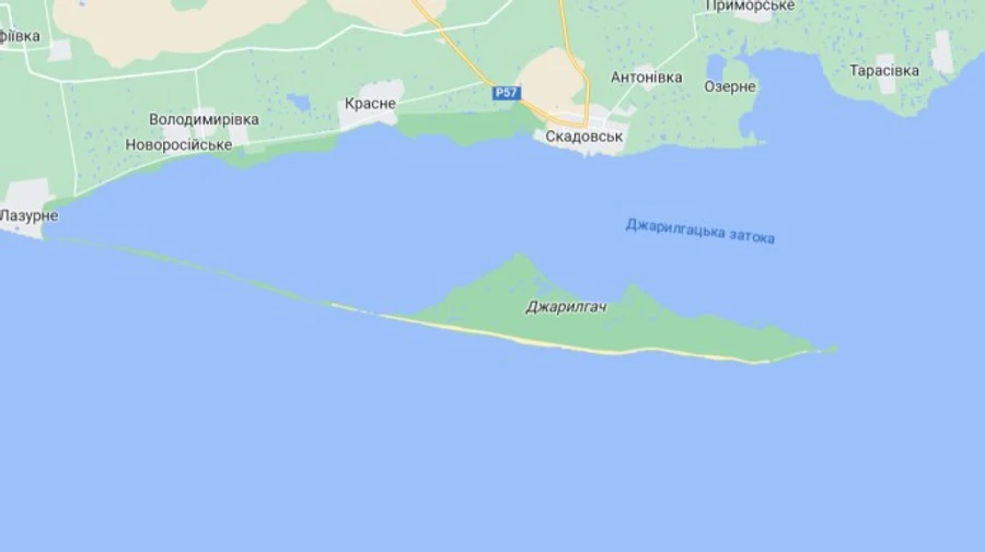 Russians connected Dzharylhach island with occupied Kherson Oblast