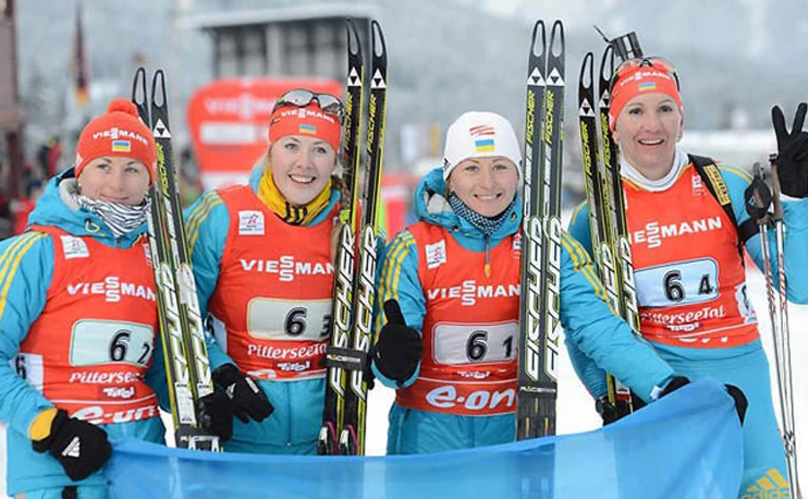 Украинские биатлонистки завоевали серебро на Кубке мира 