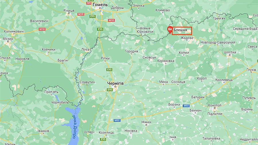 Occupying forces fire on the border village of Bleshnia in the Chernihiv region