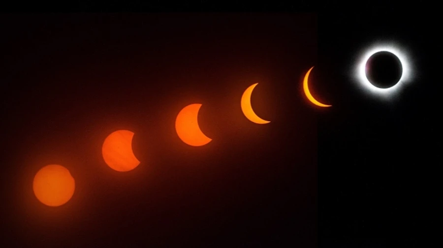 В Северной Америке наблюдали за полным солнечным затмением