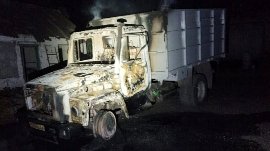 Внаслідок ворожої атаки на Дніпропетровщині горіло агропідприємство