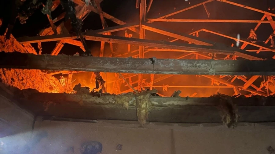 Two Russian Shahed drones hit buildings in Balakliia in Kharkiv Oblast