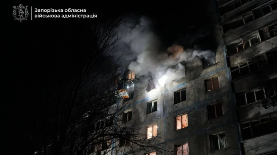 Россияне атаковали Запорожье ударными БпЛА: есть пострадавшая