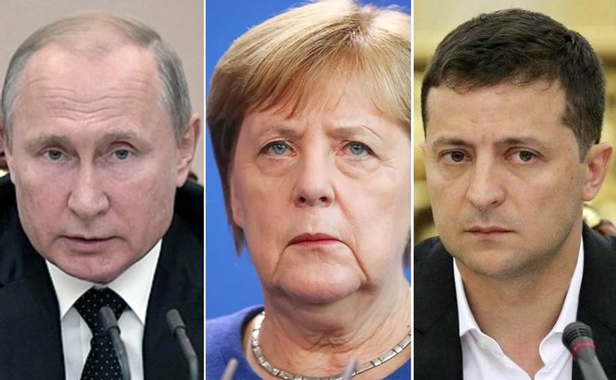 Меркель запланировала двусторонние переговоры с Зеленским и Путиным в Париже