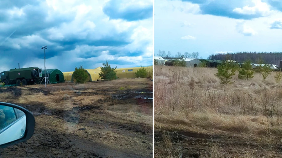 Российские войска стали большим лагерем недалеко от границы с Украиной – расследователи 