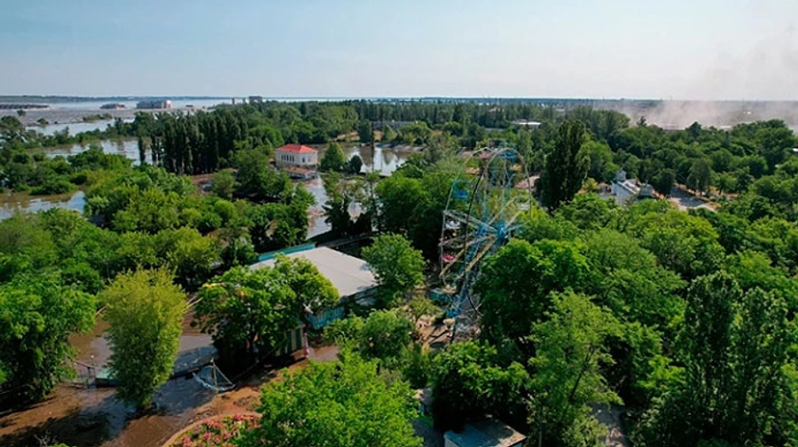 Дома по крышу в воде, на площади плавают лебеди − как выглядят затопленные города и села  