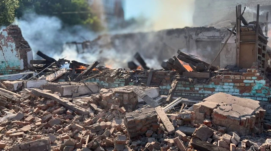 Russians hit Bilopillia with missiles: educational institutions damaged, people injured