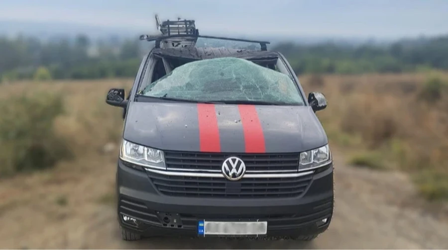 Russian drone attacks gas workers in Kharkiv Oblast, injuring one