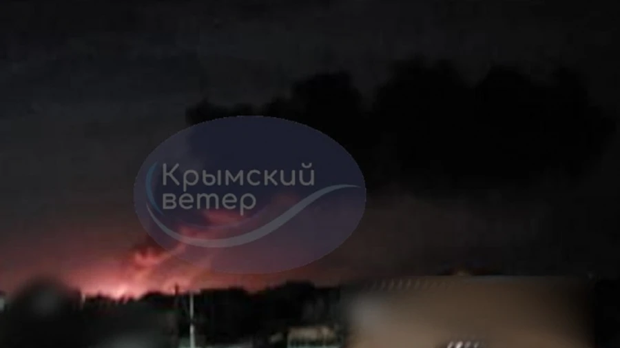 Explosions rock Crimea: Saky airfield on fire, ammunition blows up there – video
