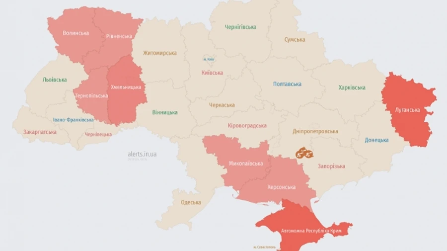 На юге страны была объявлена ракетная опасность