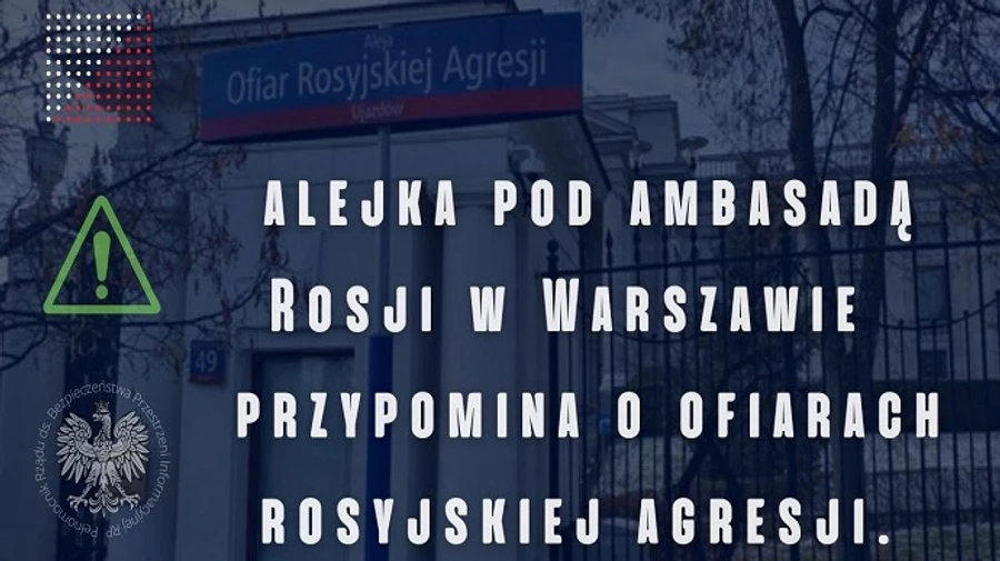 Avenue of Victims of Russian Aggression opened near Russian Embassy in Warsaw