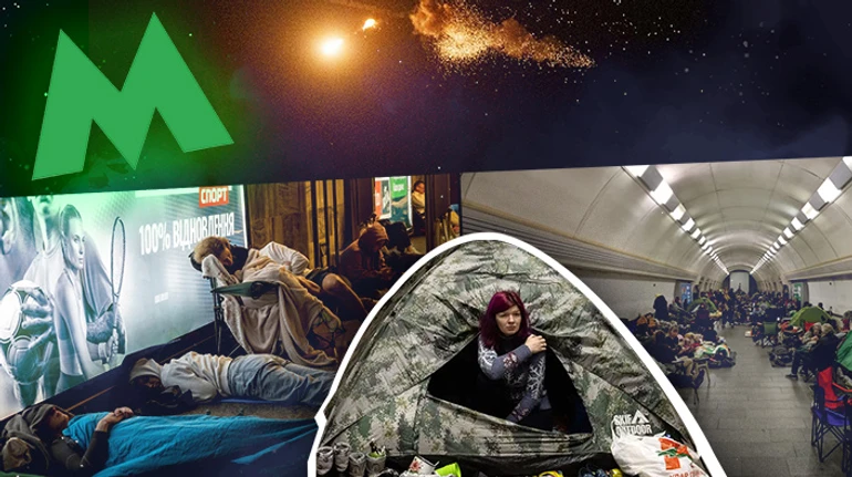 Отель Подземка. Из-за страха обстрелов люди четвертый год каждую ночь спят в метро