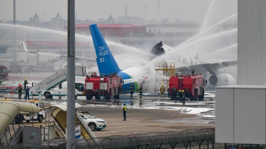 В аеропорту Китаю перед зльотом загорівся російській літак