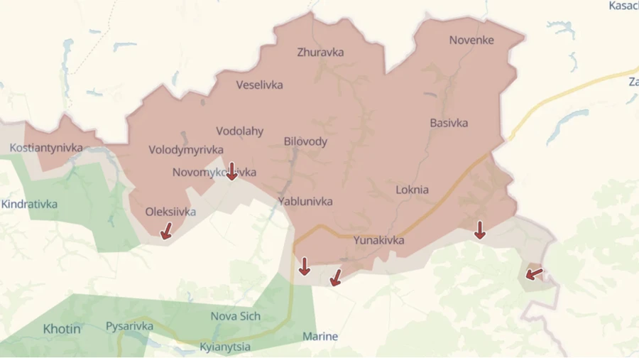 DeepState: Russians advance in Sumy and Donetsk oblasts