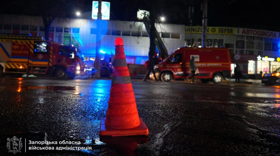 Trade facility damaged as Russia attacks Zaporizhzhia – photos