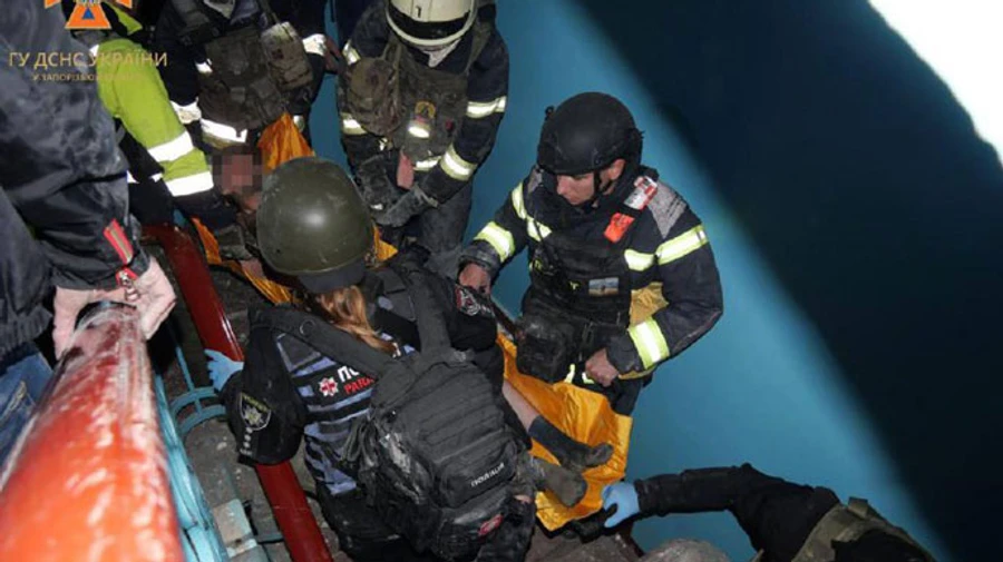 Civilian rescued from under rubble of house in Zaporizhzhia