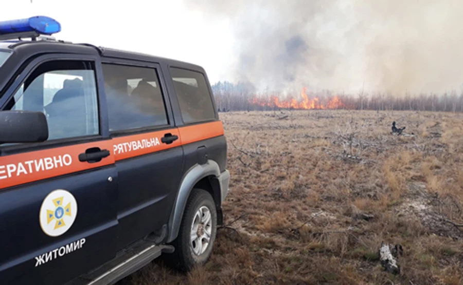 На Житомирщині спалахнула нова лісова пожежа
