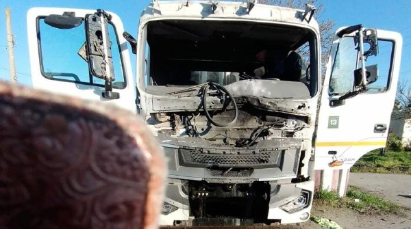 Refuse collection vehicle driver injured in Russian drone strike on Kherson Oblast