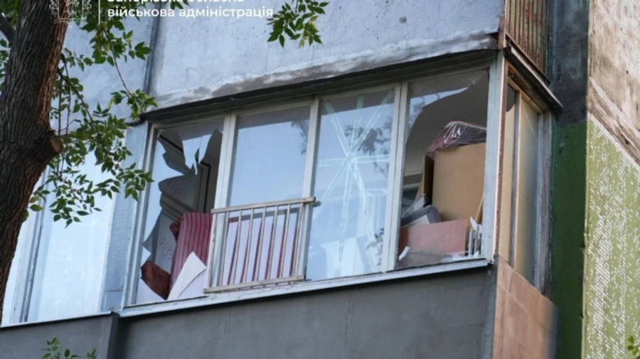 Russians strike Zaporizhzhia with drones: woman injured, residential buildings damaged – photo