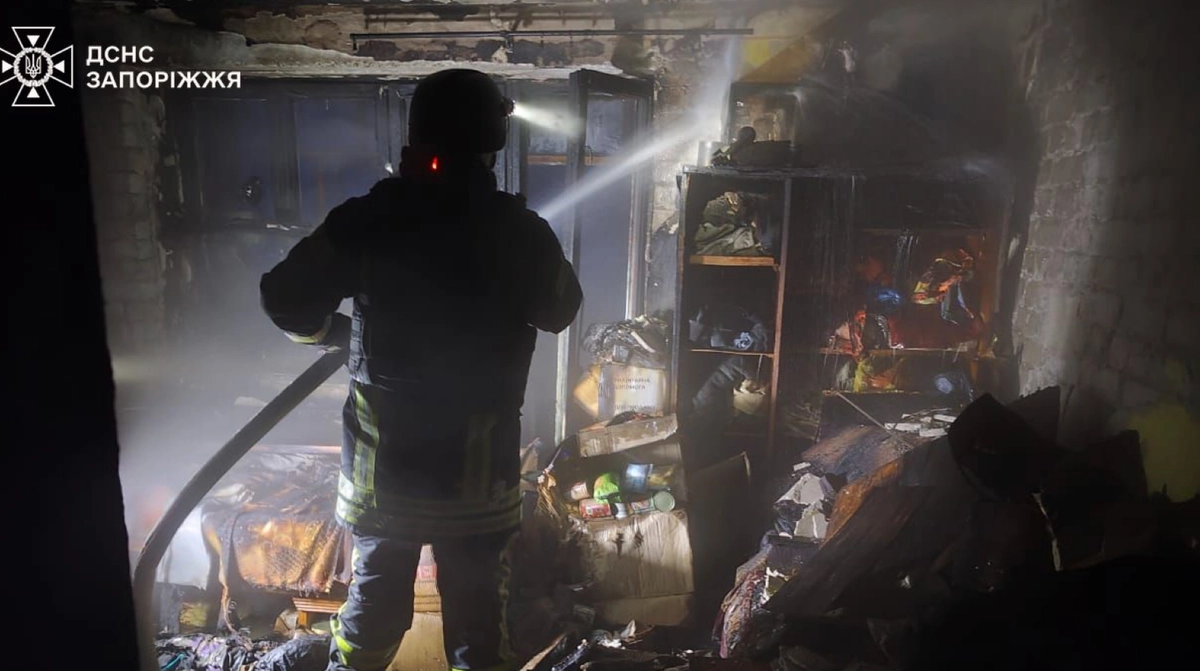 У Запорізькій області під час пожежі врятували трьох людей Kép