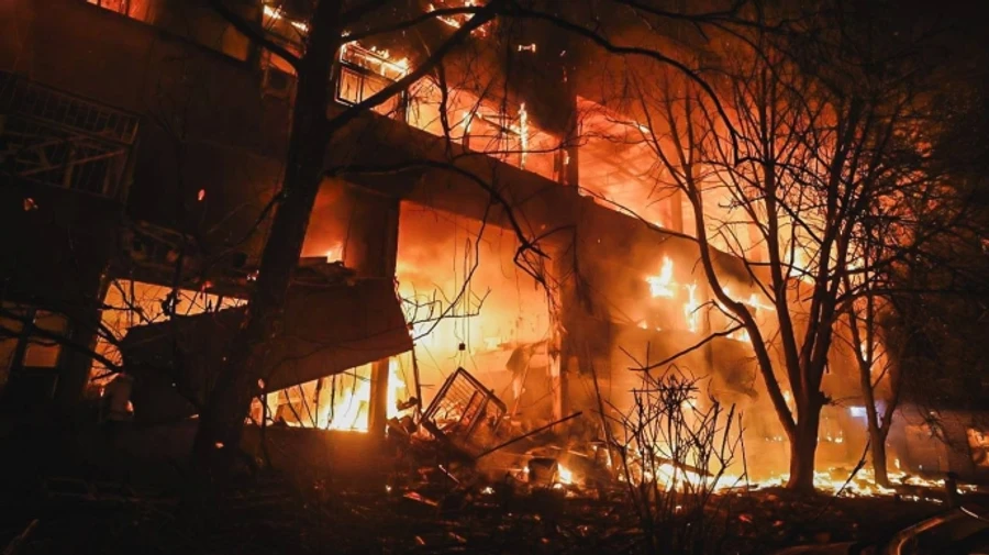 Russian drones attack Kharkiv, killing 2 and injuring 60, including 9 children – video, photos