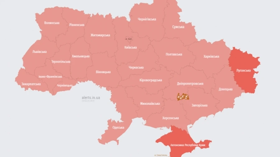 По всій Україні була тривога через російський МіГ у повітрі