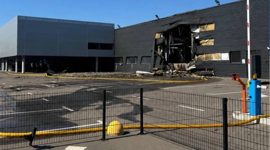 Russian attack damages Porsche dealership in Boryspil, injures employees