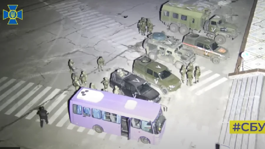 Security Service of Ukraine releases video of Russian seizing of Chornobyl Nuclear Power Plant