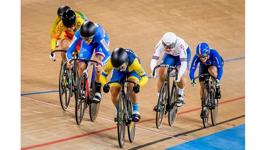 Украинка стала чемпионкой Европы по велотреку