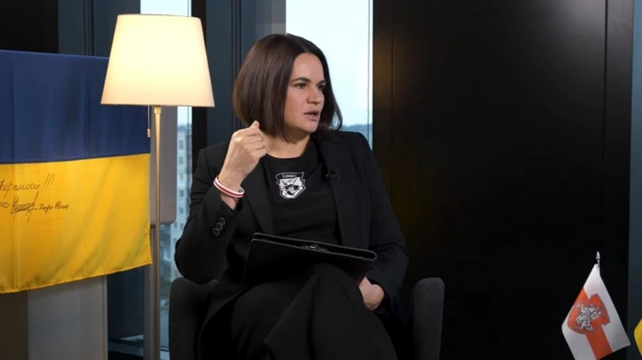 Belarusian opposition leader says she maintains contact with Ukrainian authorities