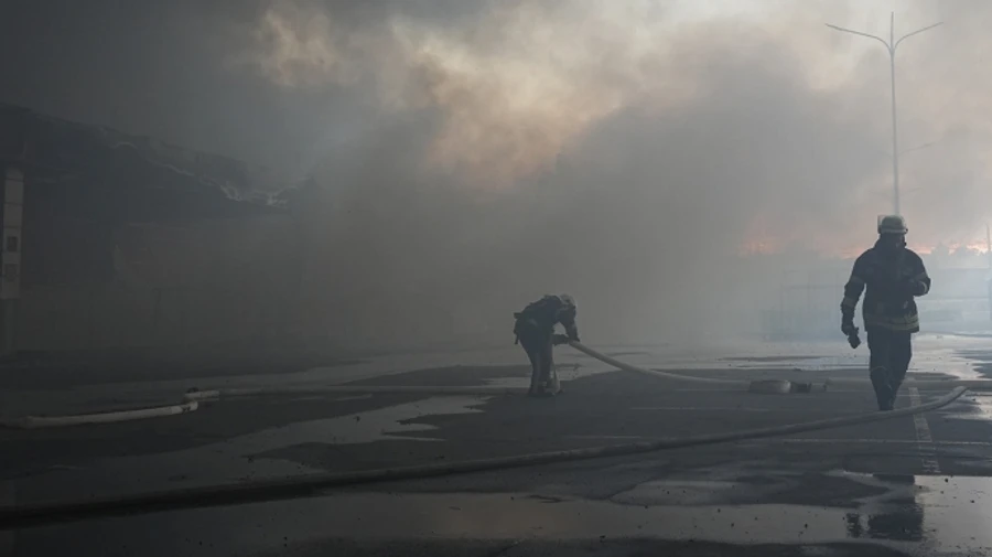 Four people injured and house destroyed in Russian attack on Kharkiv