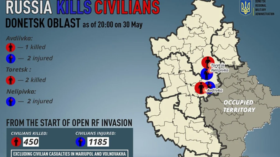 Donetsk Oblast: three civilians killed by invaders in one day