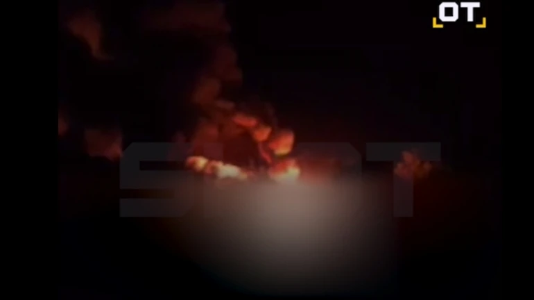 Ukrainian drones hit Russian oil refinery and oil pumping station overnight – video