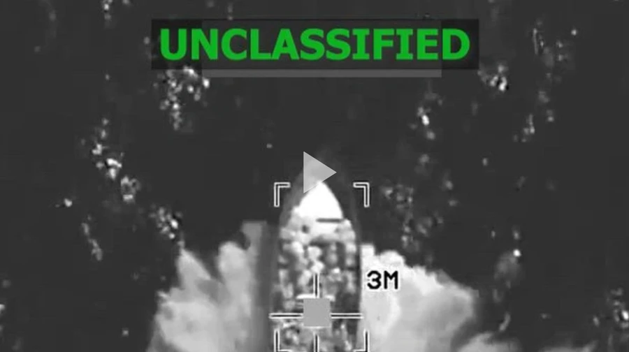 The US military said it blew up a ship with drugs in the Pacific Ocean