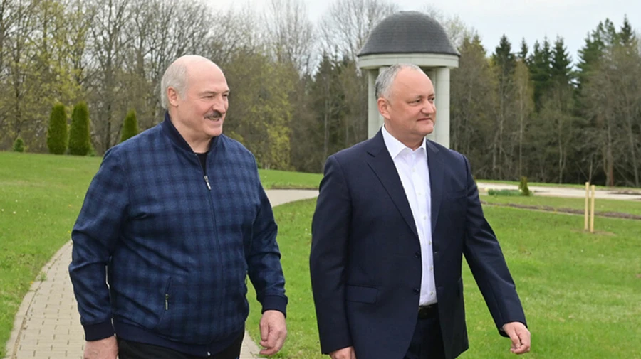 Лукашенко показал Додону любимый дворец и рассказал о страусах 