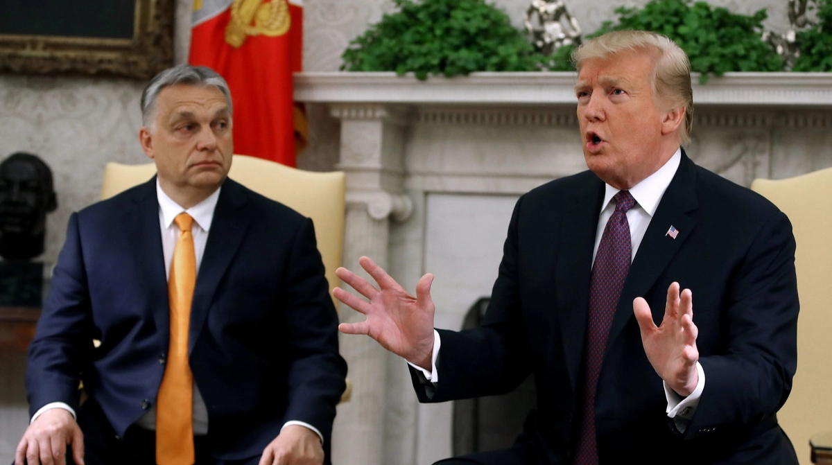 Trump joins pro-Orbán rally by phone: 