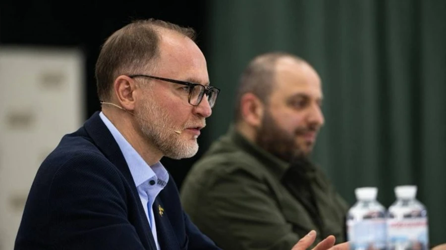 Ukrainian Defence Minister and his Latvian counterpart in Kyiv discuss creation of drone coalition for Ukraine