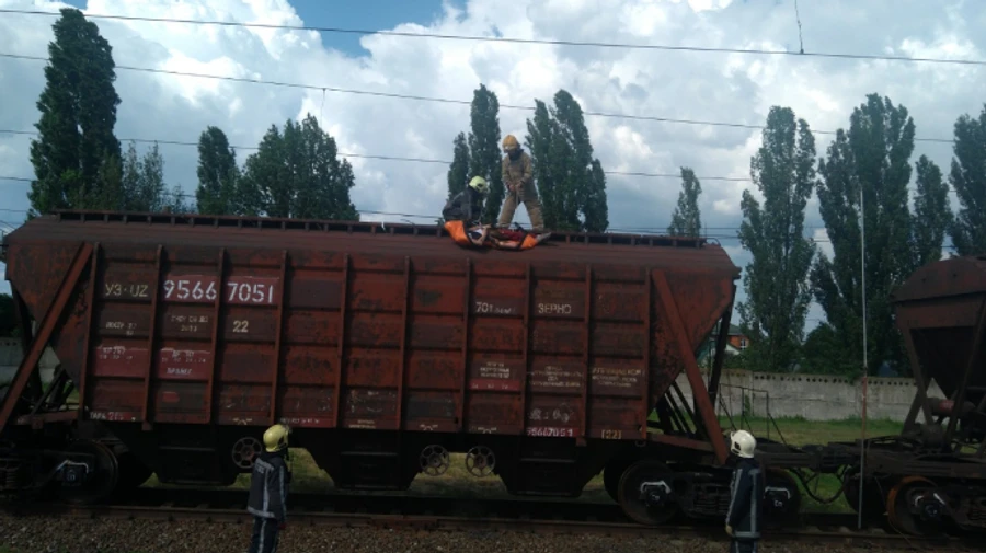На Киевщине мальчика убило током: вылез на вагон