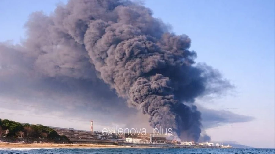 Ukraine confirms repeat strike on Russia's Tuapse oil refinery – video